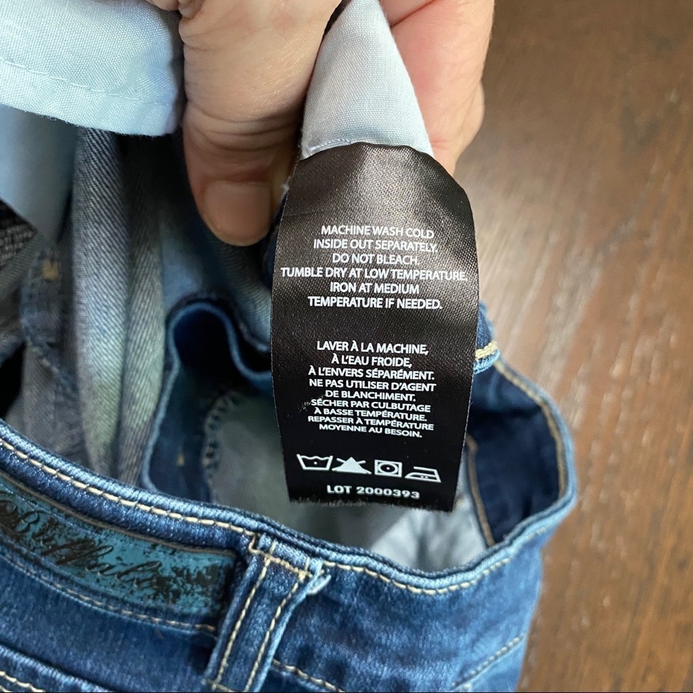 Buffalo David Bitton Misha Mid to Hi Rise Straight Leg Stretch 10x30 Dark Wash - Picture 8 of 11